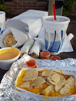 Chips and Dip with Bean Burrito
